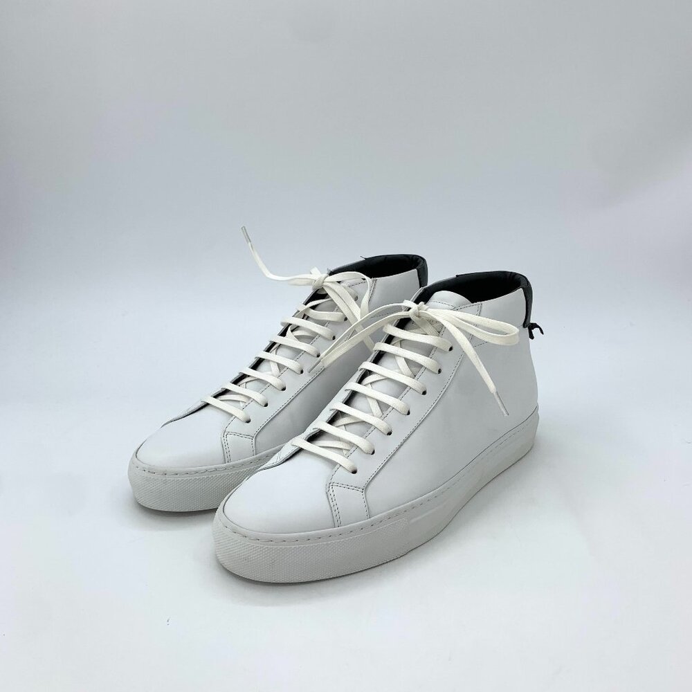 X13283 Givenchy size 40.5 white lace-up casual high-top shoes with original box
